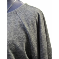 Ciepła trapezowa Tunika XXL z wydłużonym tyłem